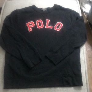 Boys red/black polo Ralph Lauren sweatshirt